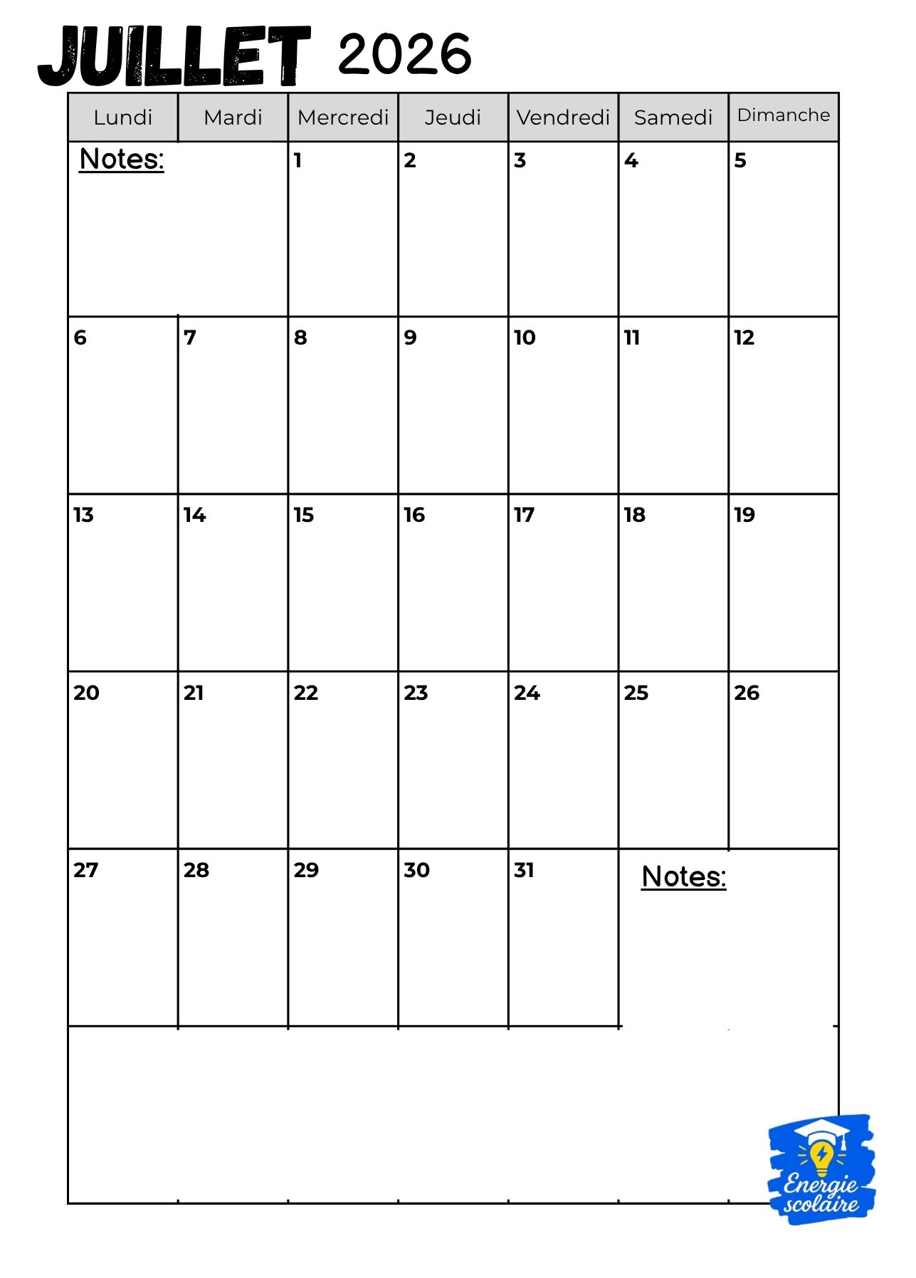 planning juillet 2026